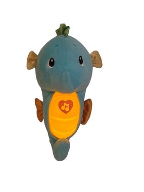 Fisher Price Soothe & Glow Seahorse 2008 Blue Baby Toy Musical Sounds Soother